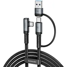 Кабель Link VR Toocki з перехідником USB 3.2 Type-A - Type-C 5 м 5 Gbps 3A