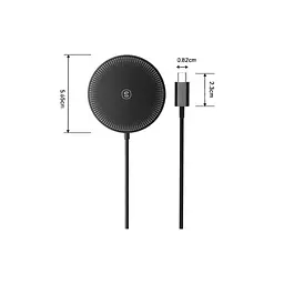 Зарядний пристрій Essager, бездротовий 2-в-1, 15 Вт, чорний (EWXCX-CF01-Z) - мініатюра 4