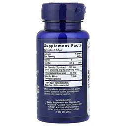 Со Пальметто с бета-ситостеролом Life Extension Saw Palmetto and Beta-Sitosterol мужское здоровье 30 гелевых капсул - миниатюра 2