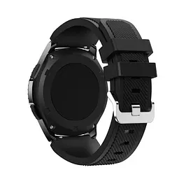 Силіконовий ремінець Primo для годинника Samsung Gear S3 Classic SM-R770/Frontier RM-760 Black - мініатюра 3
