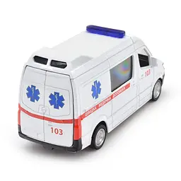 Автомодель TechnoDrive Mercedes Benz Sprinter Швидка Допомога, 1:32, біла (250344U) - мініатюра 4
