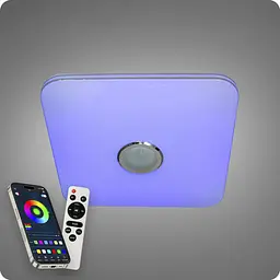 Люстра світлодіодна 517 Dlight RGB з пультом і колонкою 80Вт Білий (02149)