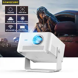 Мультимедійний смарт-проектор з автофокусом Magcubic HY450MAX Android 14, chip H726, 8K24fps, 2GB/16GB домашній кінотеатр White (19342) - мініатюра 2