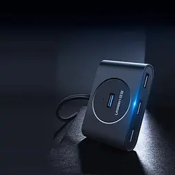 USB-хаб UGREEN USB 3.0 Hub 0.5m (Чорний) - мініатюра 2