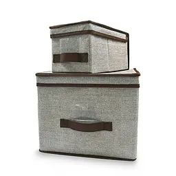 Короб складаний з кришкою Handy Home 30х15х15 см сірий (ESH05) - мініатюра 4