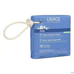 Твердий крем - екстраніжне мило Uriage Bebe 1-й очищаючий, з органічним едельвейсом, 100 г - мініатюра 2