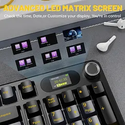 Клавіатура Attack Shark X98 Pro RGB Linear Blueberry Switch Wireless (AS-6972792470498-SB-UA) Star Black (G-000003602) - мініатюра 3