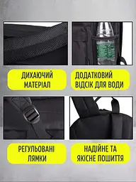 Рюкзак світний у темряві з кодовим замком і USB - мініатюра 8