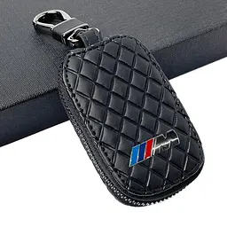 Автомобільна ключниця-чохол для ключів із логотипом BMW M Power ромб, чорний