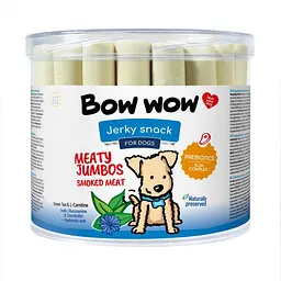 Ласощі для собак Bow wow палички м'ясні копчені, 12 см (35шт/уп)