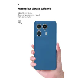 Чохол до мобільного телефона Armorstandart ICON Motorola Edge 50 Ultra Camera cover Blue (ARM77310) - мініатюра 7