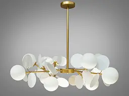 Люстра в стилі модерн Diasha 1097-12GD+WH - мініатюра 2