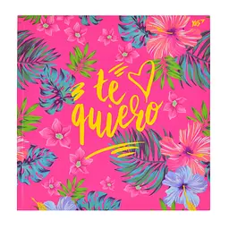 Блокнот 200*200/64 # "YES" /151534/ ІНТЕГР. "Tropical vibes" неон + мат.ламінація + софт-тач (3/30)