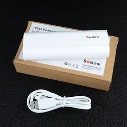 Зарядний пристрій Power Bank Soshine E4 (1-2x18650) Білий - мініатюра 8