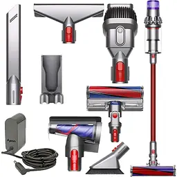 Вертикальний пилосос Dyson V11 Fluffy Nickel/Red [476550-01] [146821] - мініатюра 7