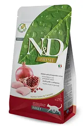 Беззерновий сухий корм Farmina N&D Grain Free PRIME CHICKEN & POMEGRANATE ADULT для дорослих кішок з куркою та гранатом 10 кг 