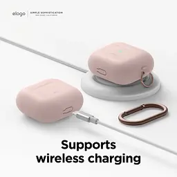 Чохол Elago Hang Silicone Case Sand Pink для Airpods 3rd Gen рожевий (EAP3HG-HANG-SPK) - мініатюра 2