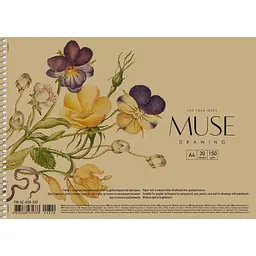 Альбом Muse Drawing на спіралі A4 30 аркушів в асортименті (PB-SC-030-320)