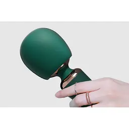 Вібромасажер Qingnan No.5 Powerful Mini Wand 18.3 см зелений - мініатюра 6