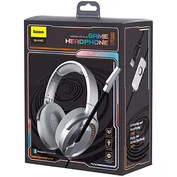 Ігрові навушники Baseus Gamo Immersive Virtual 3D Game headphone NGD05-0A Сірі - мініатюра 5