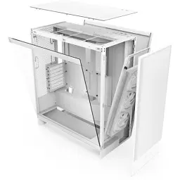 Корпус NZXT H7 Flow White, без БЖ, для E-ATX, ATX, micro ATX, mini ITX, 2 x 3.5″ відсіків, 4 x 2.5″ відсіків, 2хUSB 3.0/1хType-C, 7 слотів розширення (CM-H72FW-01) - мініатюра 2