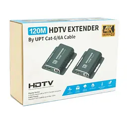 Активний подовжувач HDMI за витою парою Voltronic SCPE120 RX/TX 4K до 120 метрів - мініатюра 5