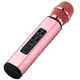 Бездротовий караоке-мікрофон Losso K6 Premium з вбудованим динаміком і Bluetooth Rose (18961)