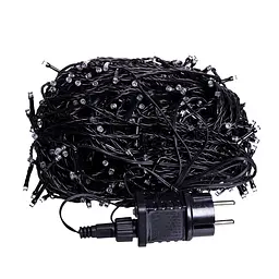 Новорічна гірлянда Різдвяна фея GarlandoPro 50 м 500 LED чорний дріт Синій CF500L50MBBL - мініатюра 2