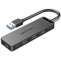 Usb-хаб Vention 4-Port Usb 3.0 Hub With Power Supply 0. 15M чорний (CHLBB)