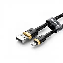 Кабель Baseus Cafule Cable USB to lightning 2.4A 1m CALKLF-BV1 Black-Gold