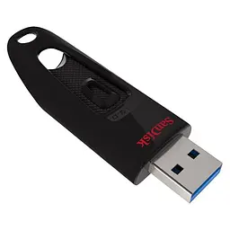 Флеш-накопичувач Sandisk USB 3.0 Ultra 128Gb (130Mb/s) Black (SDCZ48-128G-U46) - мініатюра 1