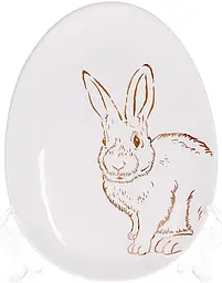 Набір 6 керамічних овальних страв "Bunny" BonaDi 16,5х12х2 см kuh0007093