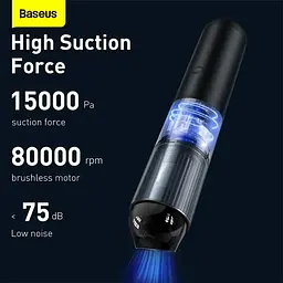 Автомобільний пилосос Baseus A3 Car Vacuum Cleaner 15000 pa чорний - мініатюра 9