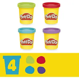 Набір для творчості з пластиліном Play-Doh Fold & Go Playmat Starter Set зі складним килимком для зберігання, (F9143) - мініатюра 4