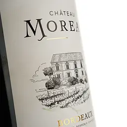 Вино Chateau Moreau Bordeaux AOC червоне сухе 0.75 л - мініатюра 3
