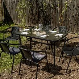 Комплект садових меблів 4Points Ravello-6 з прямокутним столом 140x80x70 см - мініатюра 2