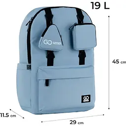 Рюкзак GoPack Education Teens 178 сіро-блакитний (GO25-178L-3) - мініатюра 3