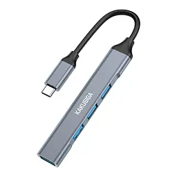 Концентратор конвертер USB Hub Kakusiga KSC-752 Type-C на 4 порти USB 3.0 USB 2.0x3 - мініатюра 3