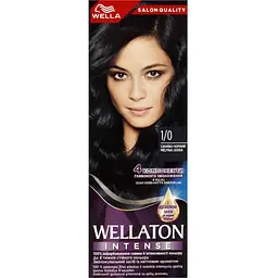 Фарба для волосся Wellaton 1/0 Синяво-чорний 110 мл (4064666085654)