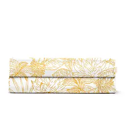 Дитяче простирадло Cosas Tropical Leaves 110х160 жовте (PetalsYellow_110x160)