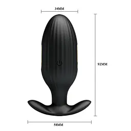 Смарт анальна пробка з вібрацією та електростимуляцією LyBaile Pretty Love Jefferson Electric Shock Stimulator, 9.2х3.4 см - мініатюра 3