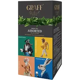 Чай зелений байховий Graff Асорті саше 38.4 г (24 шт. x 1.6 г)