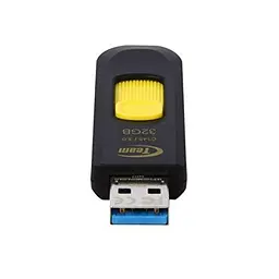 Флеш накопичувач Team C145 32 GB USB 3.0 висувна чорно-жовта - мініатюра 2