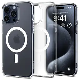 Чохол до мобільного телефона Spigen iPhone 15 Pro Max Ultra Hybrid MagFit Frost Clear (ACS06580) - мініатюра 8