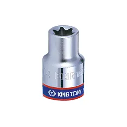 Головка торцева хромована TORX Е-стандарт 1/4" KING TONY, E4