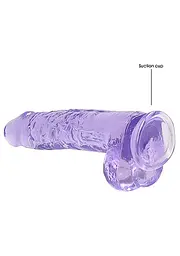 Фалоімітатор - Realrock Dildo 9" Purple - мініатюра 4