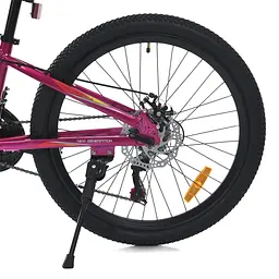 Велосипед MTB2601-3, 26 дюймів, алюмінієва рама 13 Shimano 21SP фуксія - мініатюра 4