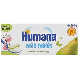 Продукт кисломолочний Humana Milk minis з грушею 4 шт. по 100 г  - мініатюра 4