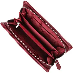 Шкіряний жіночий гаманець-клатч із відділенням під телефон ST Leather 23102 бордовий - мініатюра 5