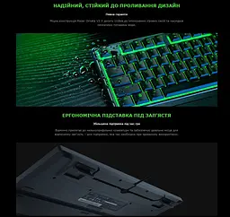 Клавіатура ігрова мембранна Razer Ornata V3X N-KRO 1000Hz UKR Black - мініатюра 9